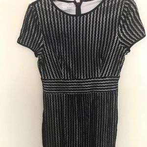 Black and white dress